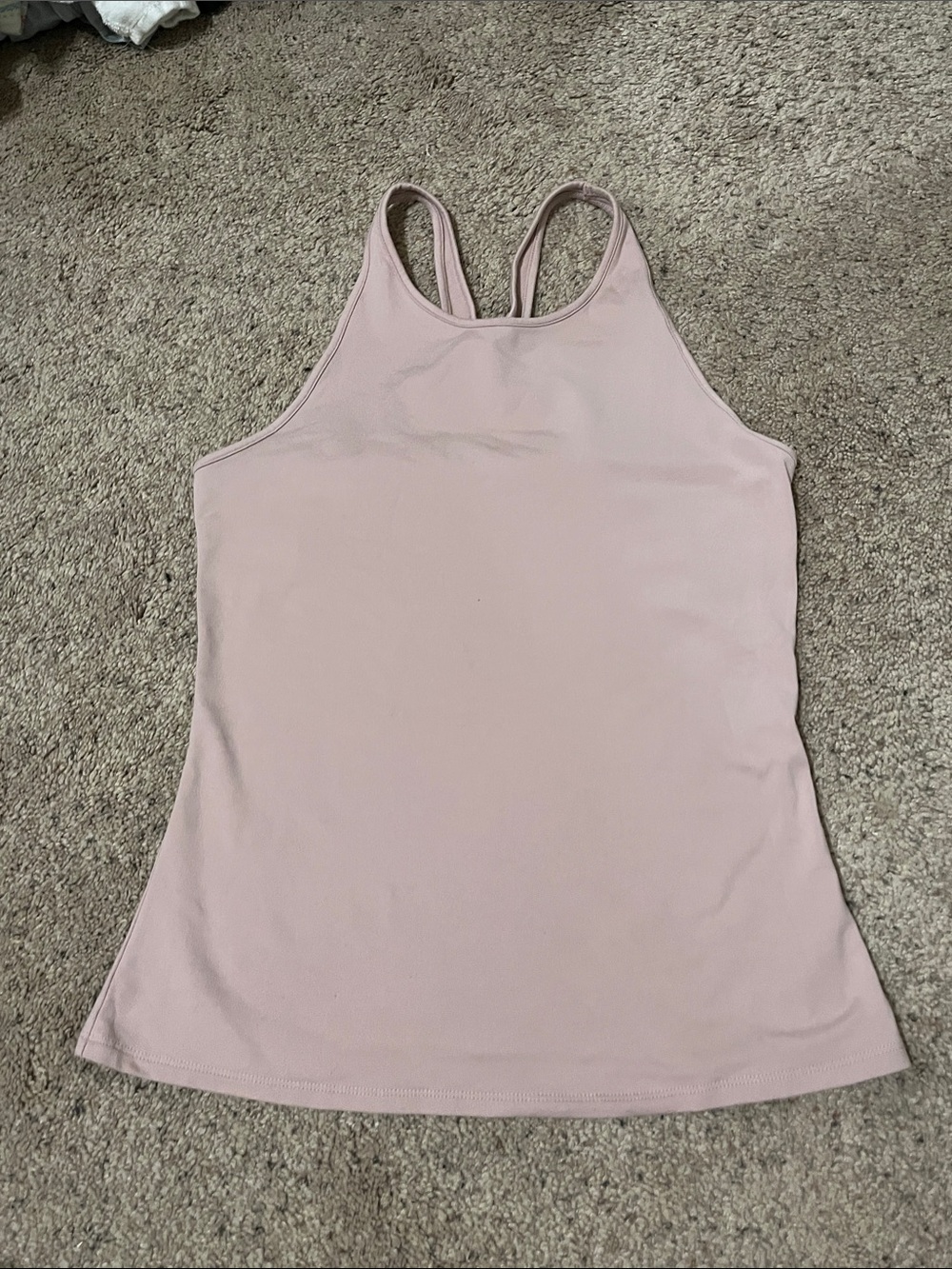 Women’s Light Pink alo Racerback Tank Top - Classic Fit